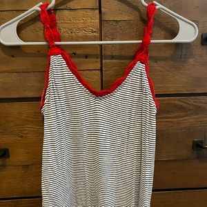 Anthropologie Woven Stripes tank